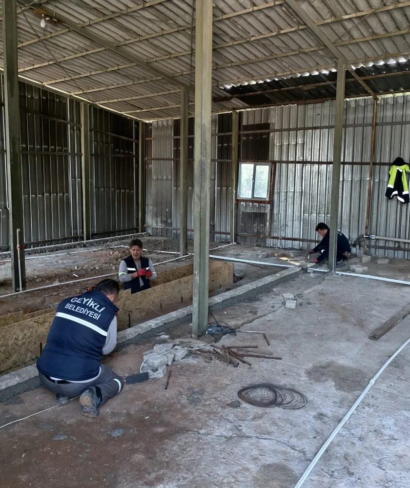 GEYİKLİ’NİN HER NOKTASINDA BELEDİYE İMZASI